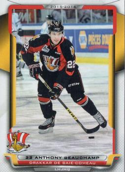 2015-16 Baie-Comeau Drakkar (QMJHL) #13 Anthony Beauchamp Front