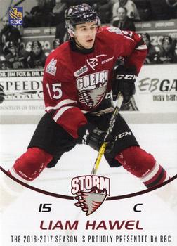 2016-17 Guelph Storm (OHL) Series 2 #NNO Liam Hawel Front