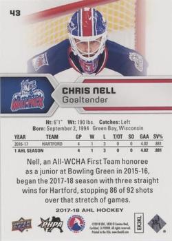 2017-18 Upper Deck AHL - Silver Foil #43 Chris Nell Back