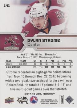 2017-18 Upper Deck AHL - Silver Foil #141 Dylan Strome Back