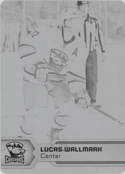 2017-18 Upper Deck AHL - Printing Plates Black #125 Lucas Wallmark Front