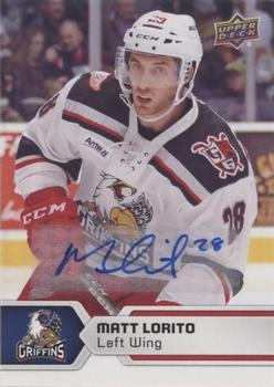 2017-18 Upper Deck AHL - Autographs #28 Matt Lorito Front