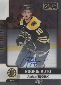 2017-18 O-Pee-Chee Platinum - Rookie Autographs #R-AB Anders Bjork Front