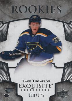 2017-18 Upper Deck Ice - Exquisite Collection - Rookies #R-12 Tage Thompson Front