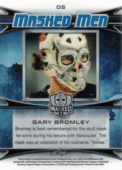 2017-18 Leaf Masked Men - Metal Masked Men #5 Gary Bromley Back