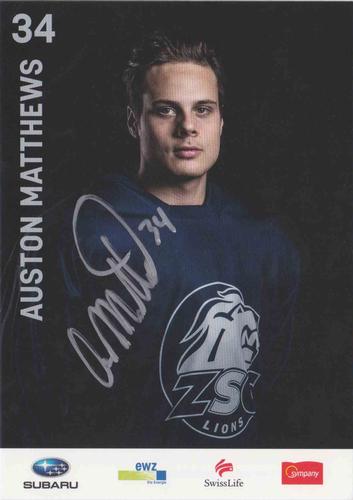 2015-16 ZSC Lions (NL) Autographs #NNO Auston Matthews Front