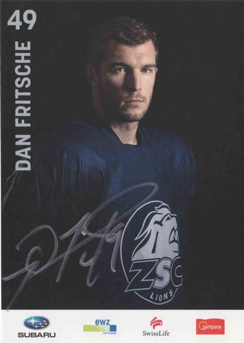 2015-16 ZSC Lions (NL) Autographs #NNO Dan Fritsche Front