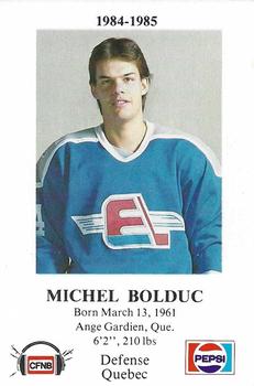 1984-85 Fredericton Express (AHL) Police #13 Michel Bolduc Front