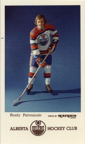1972-73 McDermid Studios Alberta Oilers (WHA) #NNO Rusty Patenaude Front