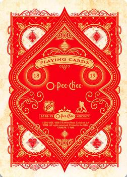 2018-19 O-Pee-Chee - Playing Cards #6♥ Joe Thornton Back