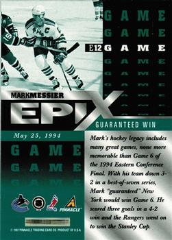 1997-98 Pinnacle Certified - Epix Emerald #E12 Mark Messier Back