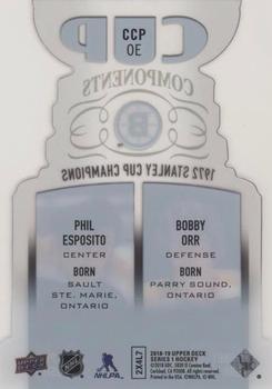2018-19 Upper Deck - Cup Components #CCP-OE Bobby Orr / Phil Esposito Back
