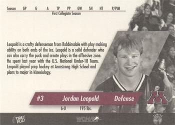1998-99 Minnesota Golden Gophers (NCAA) #NNO Jordan Leopold Back
