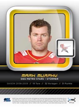 2009-10 Playercards Premium Serie (DEL) - Frozen Forces #FF03 Mark Murphy Back