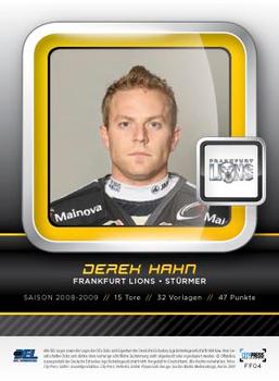 2009-10 Playercards Premium Serie (DEL) - Frozen Forces #FF04 Derek Hahn Back