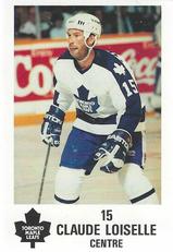 1991-92 Toronto Maple Leafs Police #NNO Claude Loiselle Front