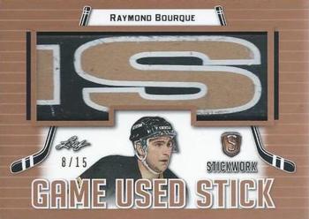 2017-18 Leaf Stickwork - Game-Used Stick #GS-46 Raymond Bourque Front