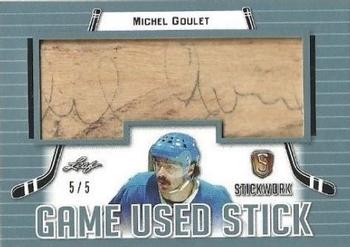 2017-18 Leaf Stickwork - Game-Used Stick - Platinum #GS-38 Michel Goulet Front