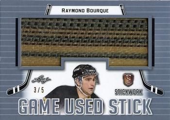 2017-18 Leaf Stickwork - Game-Used Stick - Platinum #GS-46 Raymond Bourque Front
