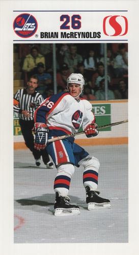 1989-90 Safeway Winnipeg Jets #NNO Brian McReynolds Front