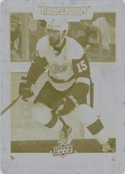 2017-18 Upper Deck Compendium - Printing Plates Yellow #396 Riley Sheahan Front