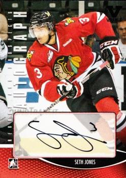 2015-16 In The Game Final Vault - 2012-13 In The Game Heroes & Prospects Autographs (Black Vault Stamp) #A-SJ Seth Jones Front