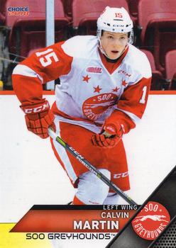 2017-18 Choice Sault Ste. Marie Greyhounds (OHL) #9 Calvin Martin Front