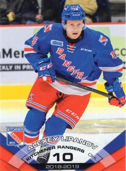 2018-19 Extreme Kitchener Rangers (OHL) #6 Alexei Lipanov Front