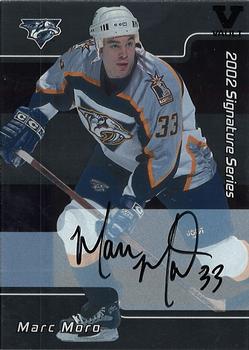 2015-16 In The Game Final Vault - 2001-02 Be a Player Signature Series Autographs (Black Vault Stamp) #215 Marc Moro Front