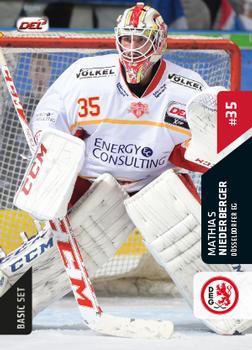 2015-16 Playercards Basic Serie 2 (DEL) #DEL-343 Mathias Niederberger Front