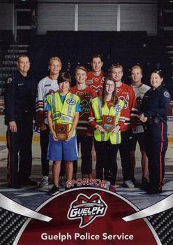 2018-19 Guelph Storm (OHL) Police #B-16 Guelph Police Service Front