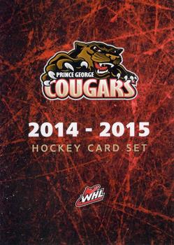 2014-15 Prince George Cougars (WHL) #1 Prince George Cougars Front