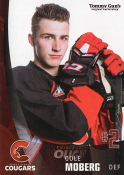 2017-18 Tommy Gun's Prince George Cougars (WHL) #3 Cole Moberg Front