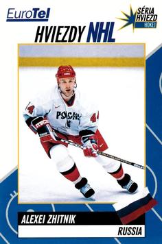 1998-99 EuroTel Hviezdy NHL #NNO Alexei Zhitnik Front