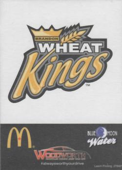2018-19 Brandon Wheat Kings (WHL) #1 Brandon Wheat Kings [Header Card] Back