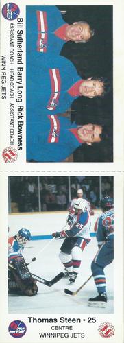 1984-85 Winnipeg Jets Police - Panels #NNO Bill Sutherland / Barry Long / Rick Bowness / Thomas Steen Front