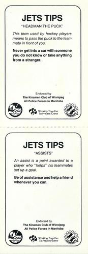 1984-85 Winnipeg Jets Police - Panels #NNO Perry Turnbull / Morris Lukowich Back