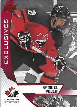 2019 Upper Deck Team Canada Juniors - Exclusives #75 Samuel Poulin Front