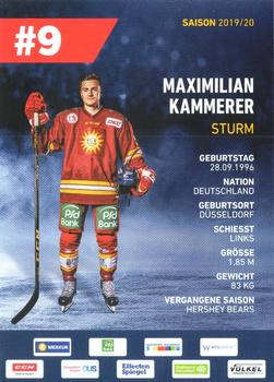 2019-20 Dusseldorfer EG Postcards #NNO Maximilian Kammerer Back
