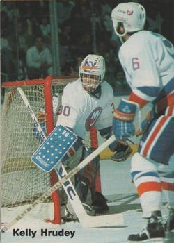 1985-86 New York Islanders Police #10 Kelly Hrudey Front
