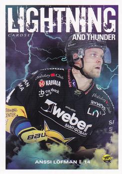 2019-20 Cardset Finland Series 1 - Lightning and Thunder #11 Anssi Löfman Front