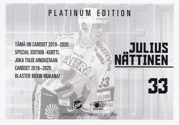 2019-20 Cardset Finland Series 1 - Limited Edition #NNO Julius Nättinen Back