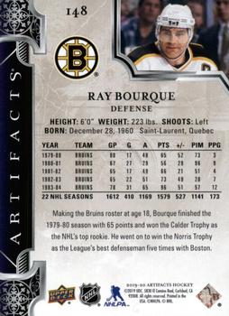 2019-20 Upper Deck Artifacts - Ruby #148 Ray Bourque Back