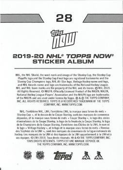 2019-20 Topps Now NHL Stickers #28 Andrei Vasilevskiy Back