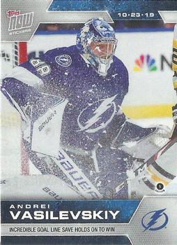 2019-20 Topps Now NHL Stickers #28 Andrei Vasilevskiy Front
