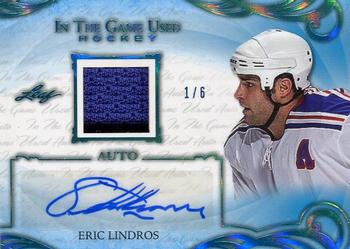 2019-20 Leaf In The Game Used - Autographs - Blue Spectrum Foil #UA-EL1 Eric Lindros Front