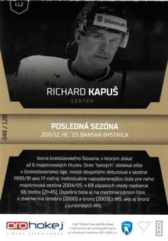 2019-20 SportZoo Tipsport Liga - League Legends Auto #LL2 Richard Kapus Back