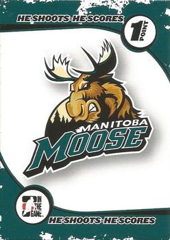 2007-08 In The Game Heroes and Prospects - He Shoots He Scores Redemption Points #NNO Manitoba Moose Front