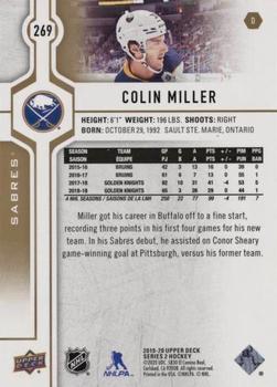 2019-20 Upper Deck - Silver Foil #269 Colin Miller Back