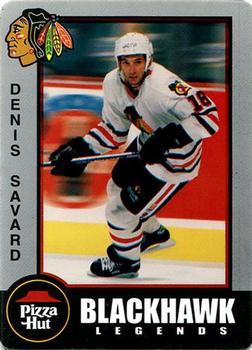 1998 Pizza Hut Chicago Blackhawks Legends #NNO Denis Savard Front